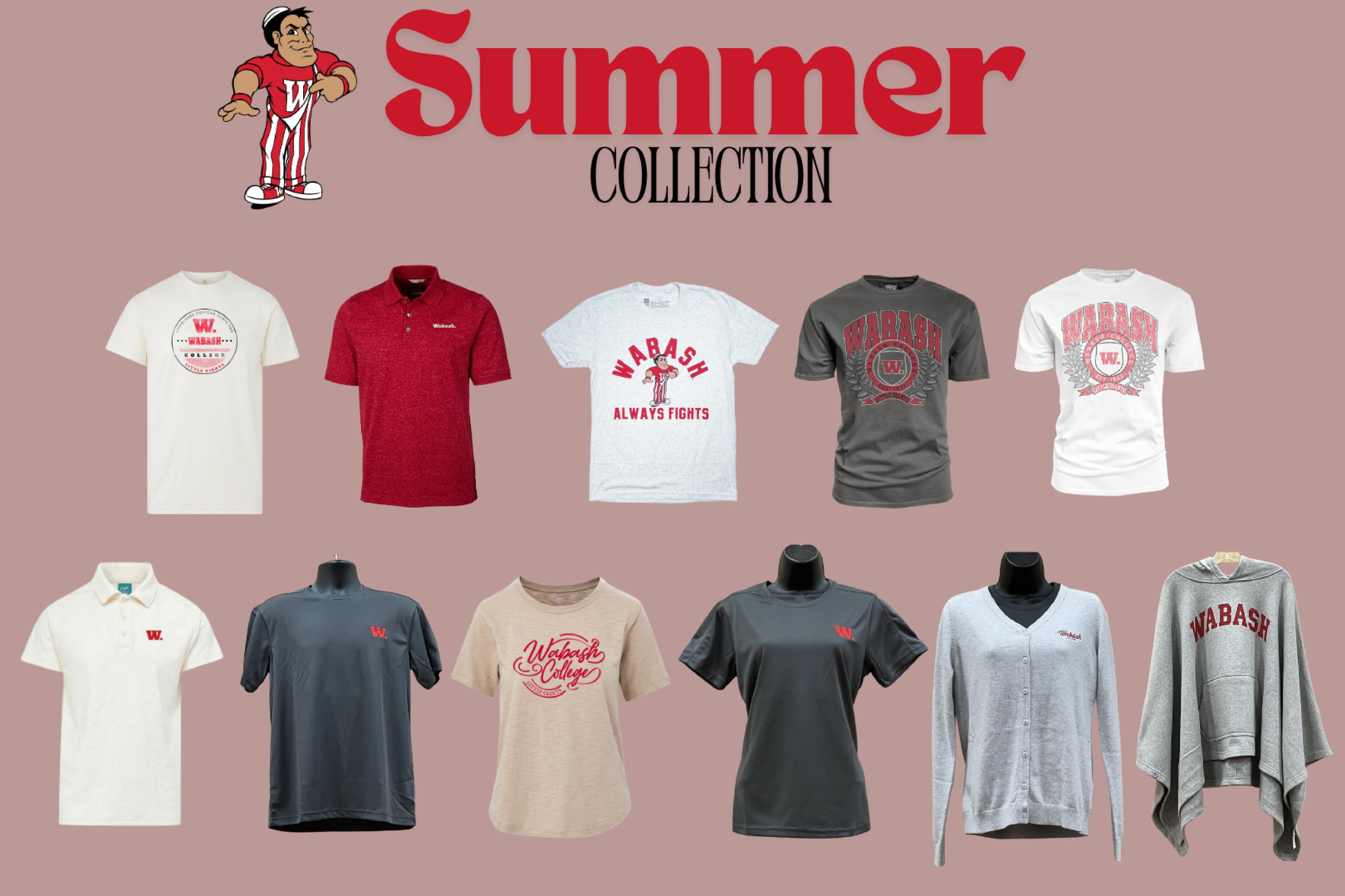 Eleven new shirts are shown in two rows, a summer collection.
